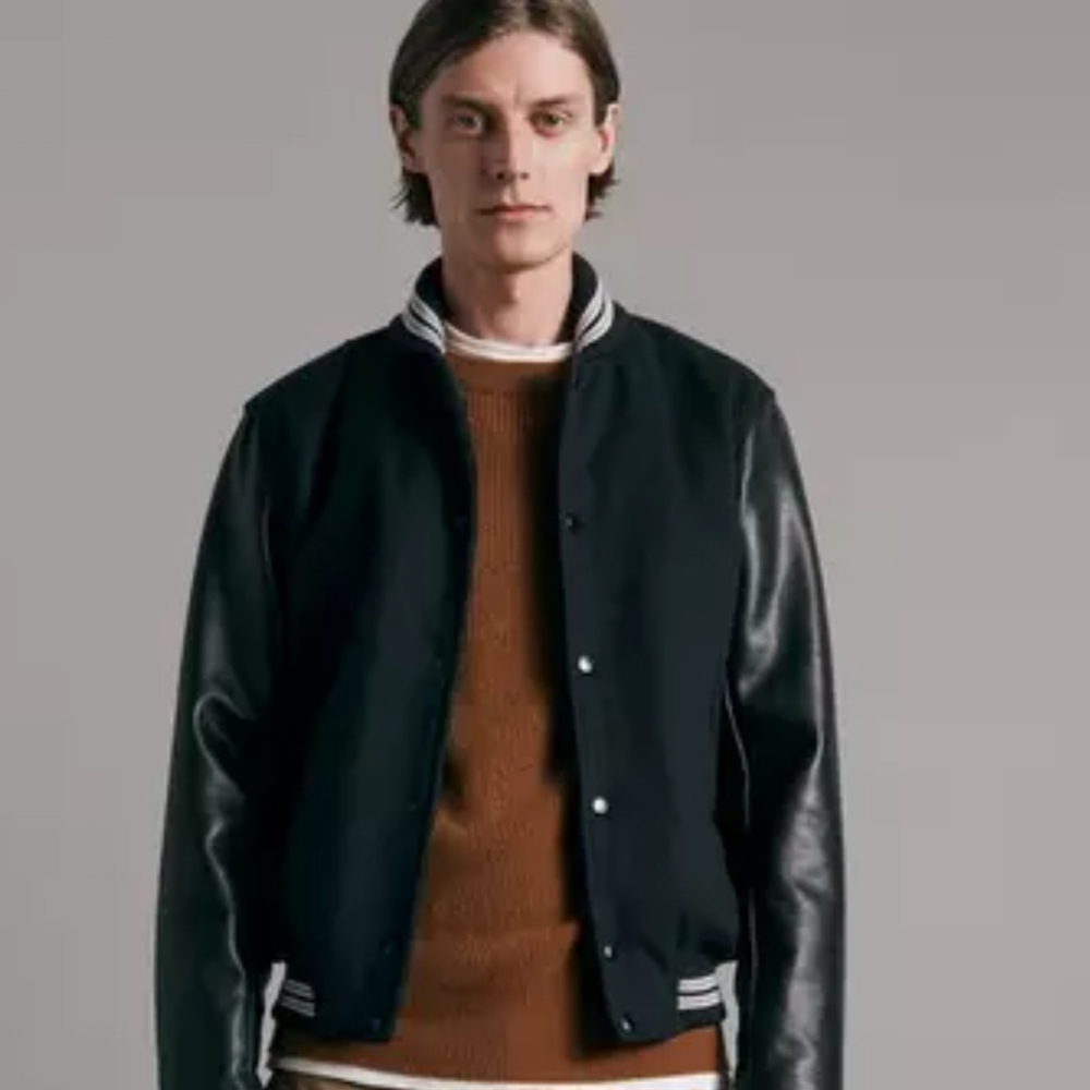 RAG AND BONE VARSITY JACKET. MENS.